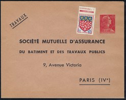 France - Thématique Marianne De Muller - 0,25 Rouge E1 - Entier Postal - TB - TSC - G1 P - Standaardomslagen En TSC (Voor 1995)