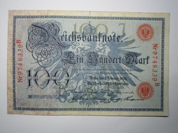 BILLET 100 Mark ALLEMAGNE 1908 - 100 Mark