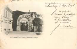 IVRY LA BATAILLE PORTAIL DE L'ABBAYE CARTE PRECURSEUR - Ivry-la-Bataille