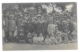 BEAULIEU SUR MER (06) Carte Photo Groupe D'enfants Et De Personnages Gros Plan - Beaulieu-sur-Mer