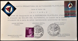Spain, Invitation Card, "Philatelic Event", Barcelona, 1977 - Autres & Non Classés