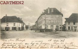 LES ABRETS EN 1900 PLACE HOTEL DES VOYAGEURS 38 ISERE - Les Abrets