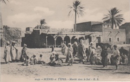 AK Scènes Types Marché Dans Le Sud Mauresque Bédouine Arabe Arabien Afrique Africa Vintage Tunisie Algerie Maroc ? - Afrique