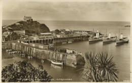DEVON - ILFRACOMBE - THE PIER AND LANTERN HILL RP (With 3 Paddlers)  Dv204 - Ilfracombe