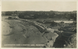 DEVON - PAIGNTON - GOODRINGTON SANDS AND BOATING LAKE RP Dv87 - Paignton