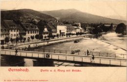 CPA AK Gernsbach- Partie A.d. Murg Mit Brucke GERMANY (946622) - Gernsbach