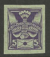 CZECHOSLOVAKIA. PIDGEON. IMPERF TRIAL PRINT. (A) - Abarten Und Kuriositäten