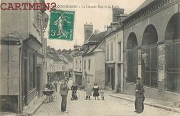 DONNEMARIE LA GRANDE RUE ET LA HALLE ANIME 77 SEINE-ET-MARNE - Donnemarie Dontilly