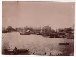 Photo Originale XIXème Bateaux Port à Identifier - Boats
