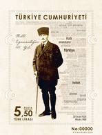 AC -  TURKEY BLOCK STAMP  - CENTENARY OF THE NATIONAL SOVEREIGNTY MUSTAFA KEMAL ATATURK MNH 28 JANUARY 2020 - Libretti