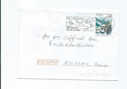 N° YT 519 Sur Lettre Du Pas De La Case Pour Moissac  Flamme Ski - Storia Postale