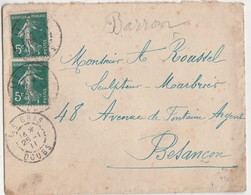 1911 /  Cachet Les Gras / 25 Doubs - Otros & Sin Clasificación