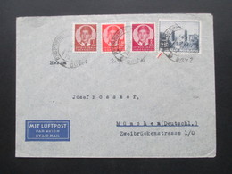 Jugoslawien 1939 Flugpost Par Avion Flugzeug MiF Dubrovnik Nach München Umschlag Mit Luftpost 5 Stempel!! - Covers & Documents