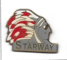 Pin's  Personnage  Tête  INDIEN  STARWAY  Homme  Avec  Sa  Coiffe - Personnes Célèbres