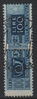 1946-51 Pacchi Postali Fil. Ruota 100 L. US 13 1/4 X 13 1/4 - 1946-60: Usati