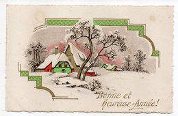 Nouvel An - Bonne Année  --1941 --illustrateur  ????--- Paysage Enneigé Avec Maisons.....................à Saisir - Nieuwjaar