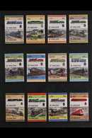 RAILWAYS  BRITISH COMMONWEALTH 1980's Never Hinged Mint All Different Collection Of Se-tenant Pairs On Stock Pages, All  - Non Classés