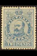 VICTORIA  1905-13 £2 Dull Blue King Edward VII, Perf, 11, SG 445, Very Fine Mint. For More Images, Please Visit Http://w - Other & Unclassified