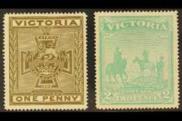 VICTORIA  1900 Patriotic Fund Pair, SG 374/375, Fine Mint. (2 Stamps) For More Images, Please Visit Http://www.sandafayr - Altri & Non Classificati