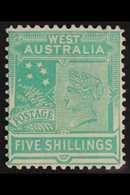 WESTERN AUSTRALIA  1902-11 5s Emerald-green, SG 126, Very Fine Mint. For More Images, Please Visit Http://www.sandafayre - Other & Unclassified