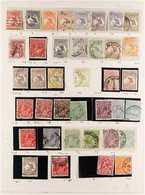 1913 - 1985 FINE USED COLLECTION  Extensive Collection With A Good Range Of Kangaroos With Values To £2, Geo V Heads And - Otros & Sin Clasificación