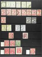 1913-1936 INTERESTING FINE USED ACCUMULATION  On Stock Pages, Includes Extensive Ranges Of KGV Head Types (1,200+ Stamps - Altri & Non Classificati