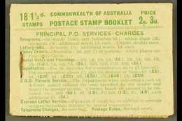 1927 PART BOOKLET  2s3d Green On Pale Green Booklet, SG SB20, If Complete, Should Contain 18 X 1½d Stamps (SG 96), Actua - Autres & Non Classés
