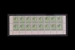 1950-52  2d Yellow-green COIL PERFORATION BLOCK Of 16, SG 237b, Never Hinged Mint Two Bottom Rows Of Pane With Margins T - Altri & Non Classificati