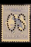 OFFICIAL  1913 6d Ultramarine With Large "OS" Puncture, SG O8, Never Hinged Mint. For More Images, Please Visit Http://w - Autres & Non Classés