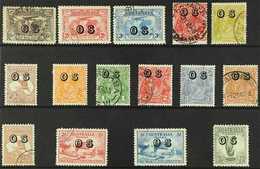 OFFICIALS  1931-1933 COMPLETE FINE USED COLLECTION Presented On A Stock Card, Includes 1931 Air Set Incl 6d Sepia, 1932- - Other & Unclassified