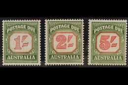 POSTAGE DUES  1953-59 Carmine And Deep Green Set, SG D129a/D131a, Never Hinged Mint (3 Stamps) For More Images, Please V - Andere & Zonder Classificatie