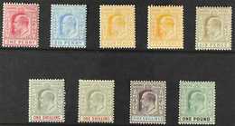 1902  Ed VII Set Complete Including Listed 4d And 1s Shades, SG 62/70, Very Fine Mint. (9 Stamps) For More Images, Pleas - Andere & Zonder Classificatie