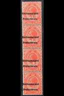POSTAL FISCALS  1921 1d Scarlet Of South Africa Overprinted, SG F3, Vertical Strip Of 4, Very Fine Never Hinged Mint. Fo - Andere & Zonder Classificatie