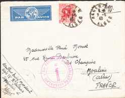 ALGERIE Lettre D'Alger Du 02/05/1940 FM 13ème Régiment Des Tirailleurs Sénégalais - Storia Postale