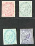 1883  King Complete IMPERF Set (Michel 35/38, SG 63/66), Very Fine Mint, Lovely Fresh Colours. (4 Stamps) For More Image - Andere & Zonder Classificatie