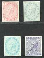 1883  King Complete IMPERF Set (Michel 35/38, SG 63/66), Very Fine Mint, Lovely Fresh Colours. (4 Stamps) For More Image - Other & Unclassified