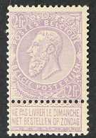1893-1900  2f Mauve On Flesh King With Label (Michel 59, SG 91, COB 66), Never Hinged Mint, Fresh. For More Images, Plea - Other & Unclassified