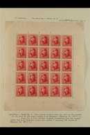 1919  10c Carmine-red King Albert Tin Hat (COB F168A, SG 240, Michel 148), Fine Mint (stamps Are Never Hinged) Complete  - Altri & Non Classificati