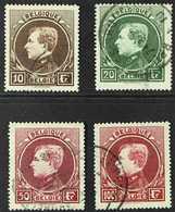 1929  King High Values Perf 14½ Paris Print (Michel 262/65 I, SG 501/04, COB 289/92), Fine Cds Used. (4 Stamps) For More - Autres & Non Classés