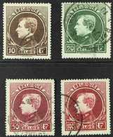 1929  King High Values Perf 14½ Paris Print (Michel 262/65 I, SG 501/04, COB 289/92), Fine Cds Used. (4 Stamps) For More - Altri & Non Classificati