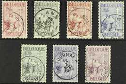 1933  Anti-Tuberculosis Fund Complete Set (SG 646/52, Michel 366/72, COB 377/83), Fine Cds Used, Very Fresh. (7 Stamps)  - Andere & Zonder Classificatie