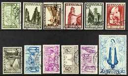 1933  Orval Abbey Restoration Fund Complete Set (SG 633/44, Michel 354/65, COB 363/74), Superb Cds Used, Very Fresh & At - Other & Unclassified