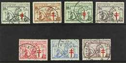 1934  Anti-Tuberculosis Fund Complete Set (SG 670/76, Michel 386/92, COB 394/400), Fine Cds Used, Very Fresh. (7 Stamps) - Other & Unclassified