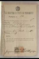 BERTHING & EMBARKATION DOCUMENTS  1907-8. An Interesting Record Of Docking At The Port Of Pernambuco, Brazil, By The Bri - Other & Unclassified