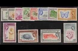 1953-62  Definitives Complete Set, SG 179/90, Never Hinged Mint. (12 Stamps) For More Images, Please Visit Http://www.sa - Honduras Britannico (...-1970)