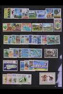 1969-76 COMPLETE NEVER HINGED MINT COLLECTION.  Includes 1968 Overprints On Seychelles Set, 1968-70 Marine Life Complete - Territoire Britannique De L'Océan Indien