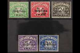 TRIPOLITANIA  POSTAGE DUES - 1950 "B. A. TRIPOLITANIA" And Surcharges Set, SG TD6/10, Very Fine Used (5 Stamps). For Mor - Africa Orientale Italiana
