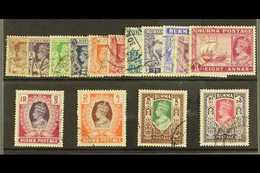 1946  Definitives In New Colours Complete Set, SG 51/63. Fine Used. For More Images, Please Visit Http://www.sandafayre. - Burma (...-1947)