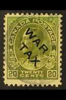 1915  20c Olive Green "War Tax" Overprinted, SG 226, Used For More Images, Please Visit Http://www.sandafayre.com/itemde - Otros & Sin Clasificación