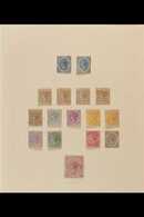 1866-1899 ATTRACTIVE MINT COLLECTION  On Leaves, Includes 1866-68 1d (x2), 1872-80 Set To 24c, 48c (unused), 96c (unused - Ceylan (...-1947)
